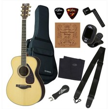 Yamaha LS16 ARE Acoustic Folk Guitar Introductory 9-Piece Beginner Set with Case