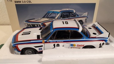 1:18 AUTOart BMW 3.0 CSL #10 Winner 24h Spa 1973 Quester Hezemans in OVP