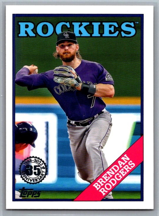 2023 Topps #T88-40 Brendan Rodgers 1988 Baseball 35th Anniversary (Series One)