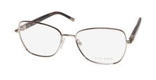 NEW ESCADA VESB97 GLASSES GOLD 55-17-135 CAT EYE FULL-RIM WOMENS 0A39 METAL