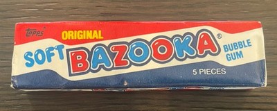 Vintage 1981 TOPPS BAZOOKA SOFT BUBBLE GUM  Sealed  New Old Stock