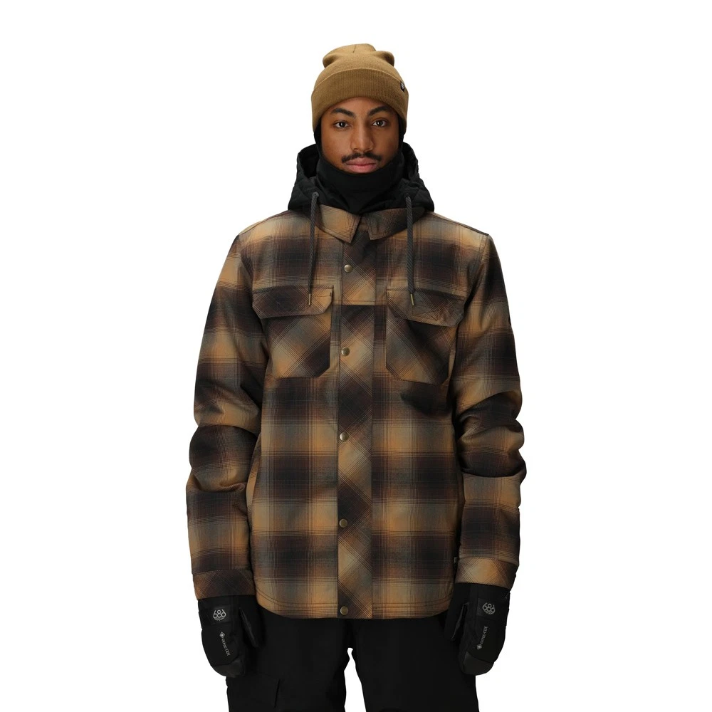 686 Men's Woodland Insulated Jacket - M - Caramel Plaid
Opens in a new window or tab