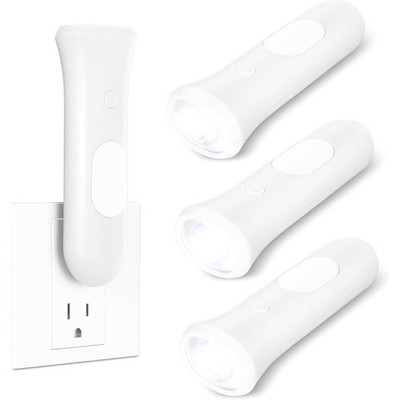 Rechargeable Emergency Flashlight LED Power-On Multi-Function Home Light New