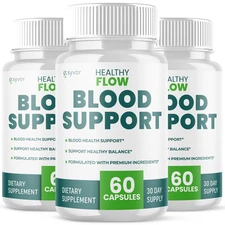 (3 Pack) Healthy Flow Blood Advanced, HealthyFlow Support Supplement 180 Capsule