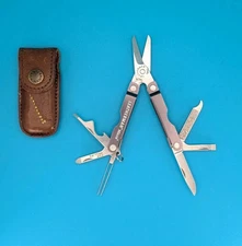 Leatherman Micra Multi-Tool, Knife, Scissors, Key Ring, Gray! With Sheath!