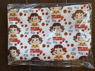 Milky Fujiya Peko-chan Japanese Candy Character Cosmetic Pouch Bag NEW (1 pc)