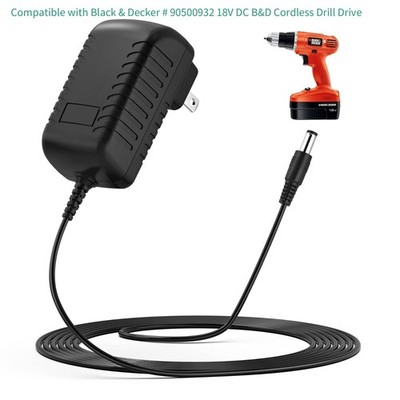 AC Adapter Charger For Black & Decker # 90500932 18V DC B&D Cordless Drill Drive