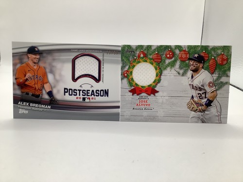 2022 Topps Alex Bregman Post Season 13/99 and Altuve Game-Used Memorabilia Astro