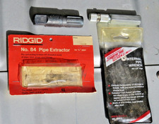 US Made Vintage Internal Pipe Extractors Ridgid  #84 3/4"  and Superior Pro 1/2"