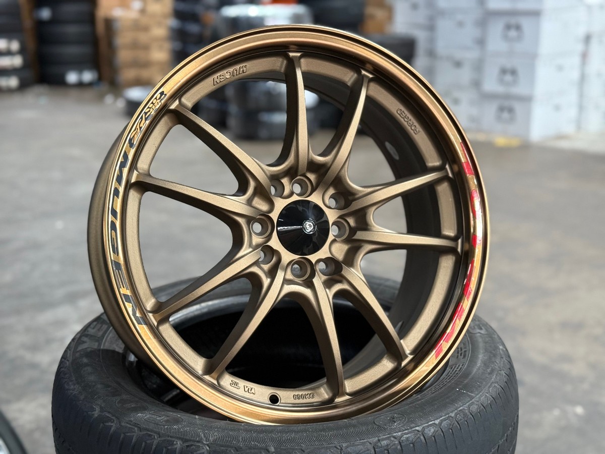 New 17x7 ET38 Mugen MF10 Design BRONZE (4 Wheel) 4x114.3 HONDA 