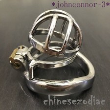 Stainless Steel Male Chastity Device Short Cage for Men Metal Locking Belt Z13