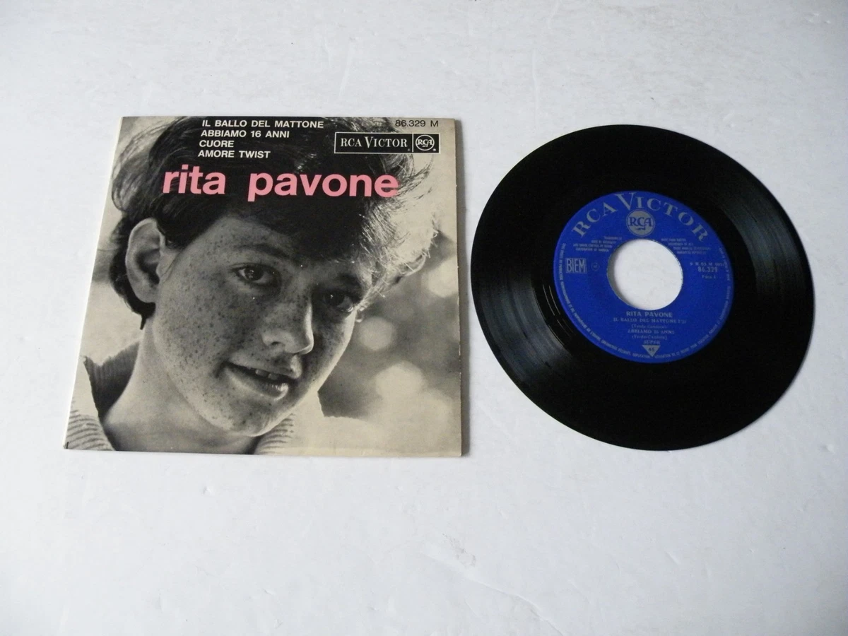 RITA PAVONE 'IL BALLO DEL MATTONE' EP FRANCE RCA VICTOR 1963 PICTURE SLEEVE