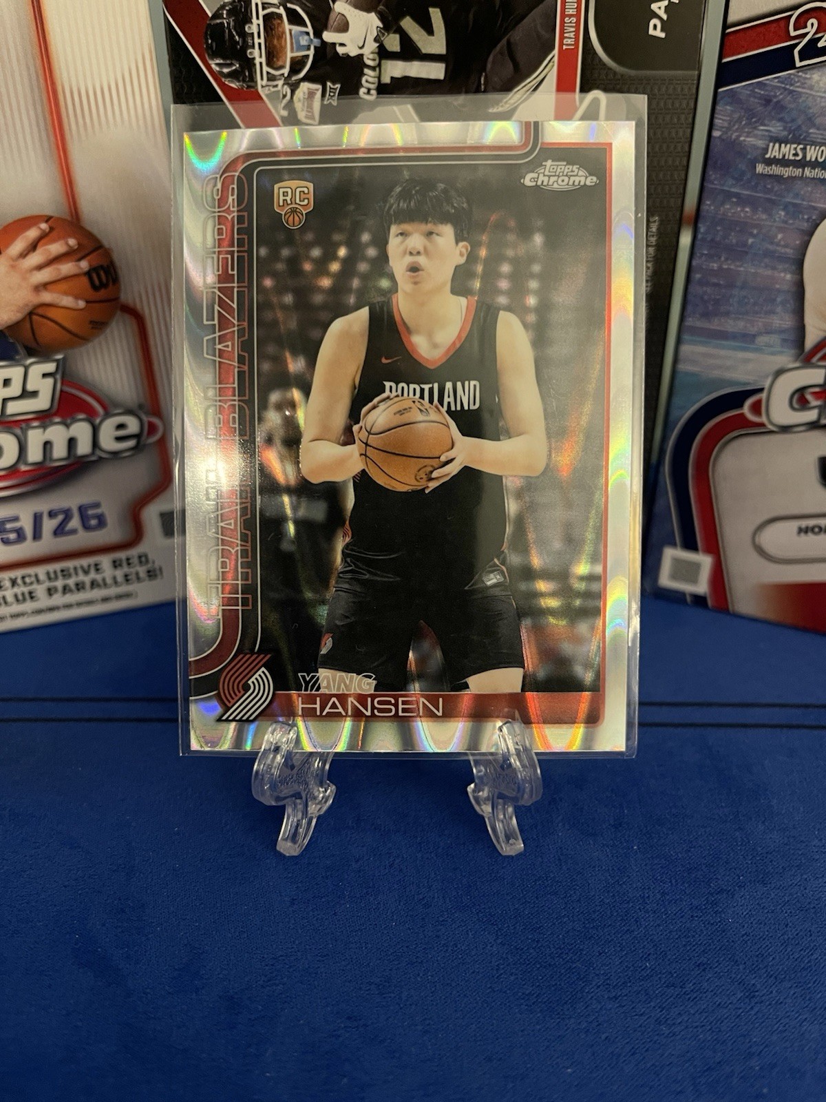 2025-26 Topps Chrome - Yang Hansen #266 RayWave Refractor (RC)