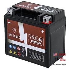 Battery Motorcycle Battery, Sealed SLA/AGM 12V5Ah YTX5L-BS