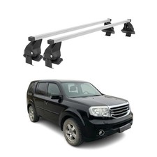 Smooth Roof Racks Cross Bars Luggage Carrier For Honda Pilot 2009-2015 Gray 2pcs