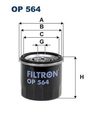 Ölfilter FILTRON OP 564 Anschraubfilter für CHEVROLET DAIHATSU SUZUKI OPEL KALOS