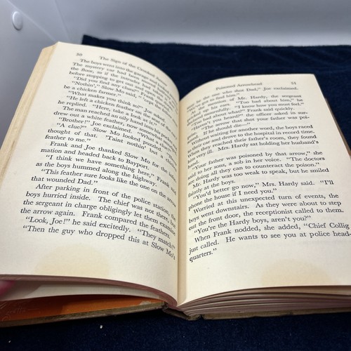 Vintage Hardy Boys Buch. Das Zeichen des krummen Pfeils, 1949 Orange Mystery - Bild 15 von 16