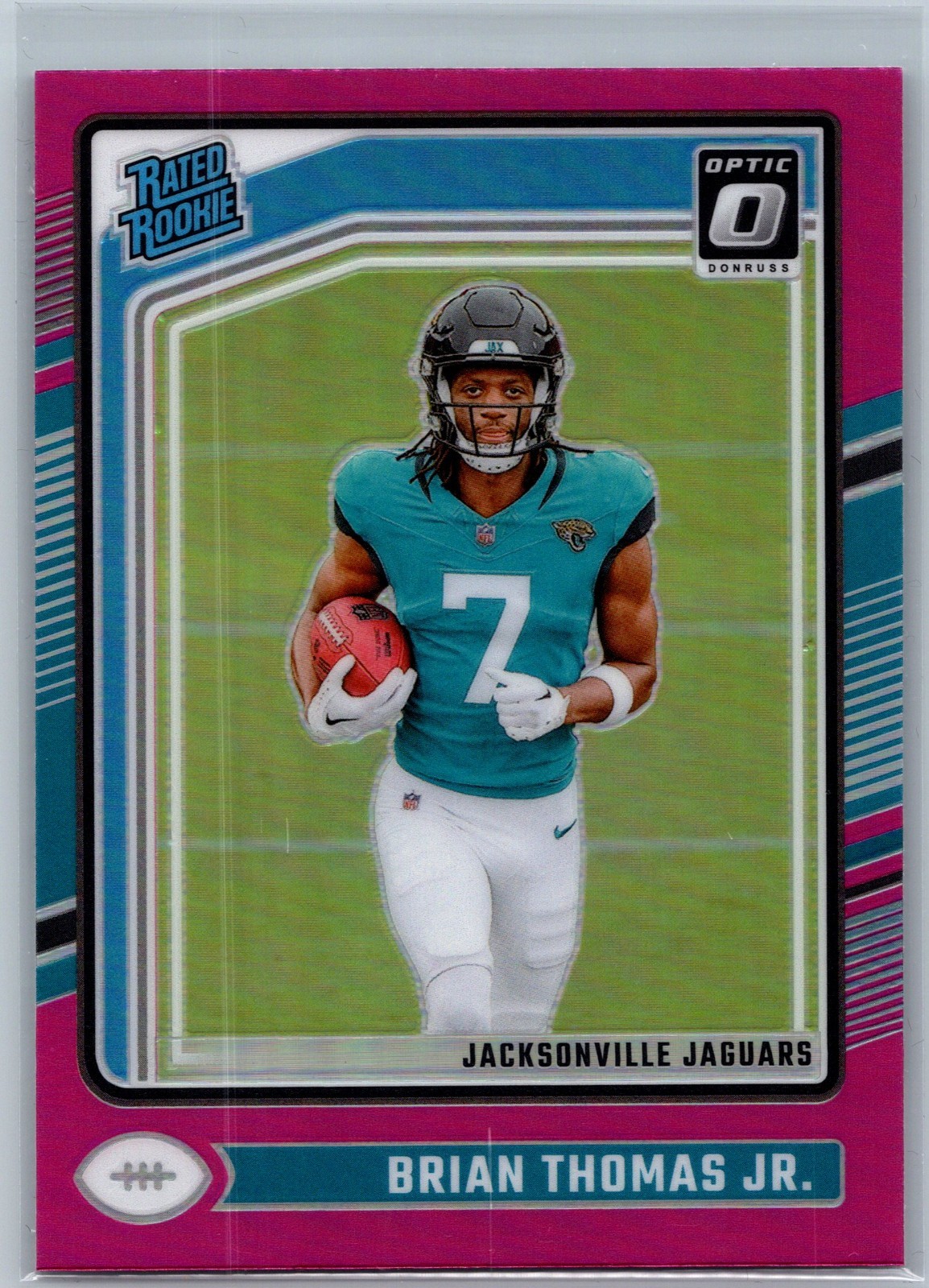 2024 Donruss Optic Brian Thomas Jr. Pink Rated Rookie #214 Jaguars