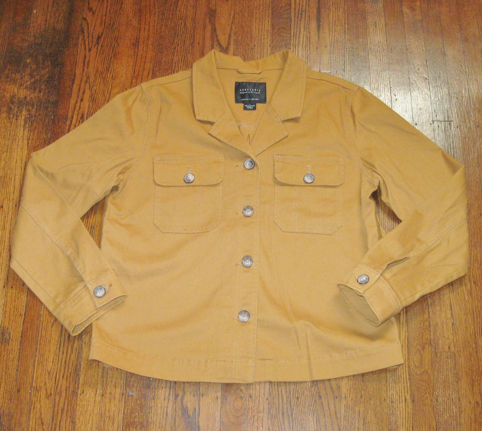 Sanctuary Amber Collared Button Down Utility Jack… - image 1