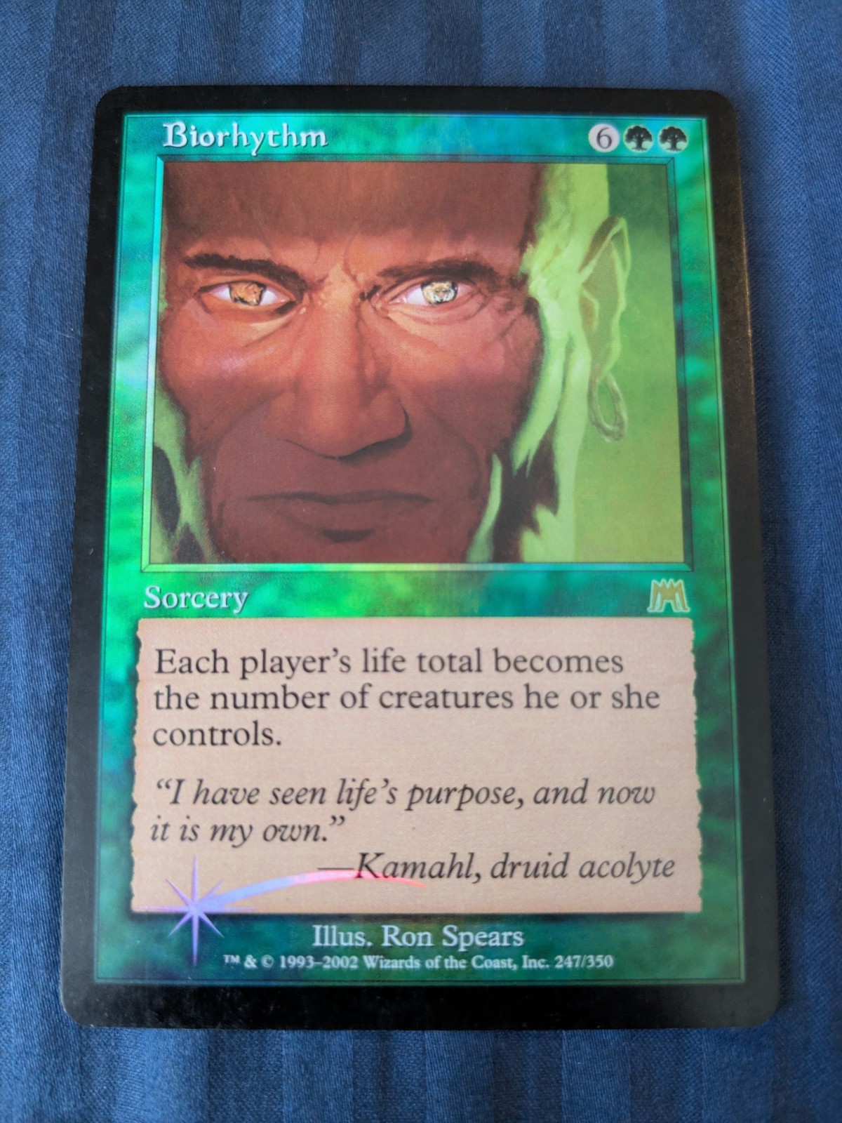 Rare MTG Biorhythm Onslaught Foil LP, Magic the Gathering