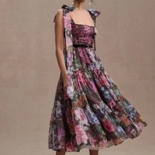 Anthropologie BHLDN x Geisha Designs Isabella Floral Tiered Dress 6