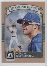 2016 Panini Donruss Optic Diamond Kings Orange 43/199 Evan Longoria #27 0b0