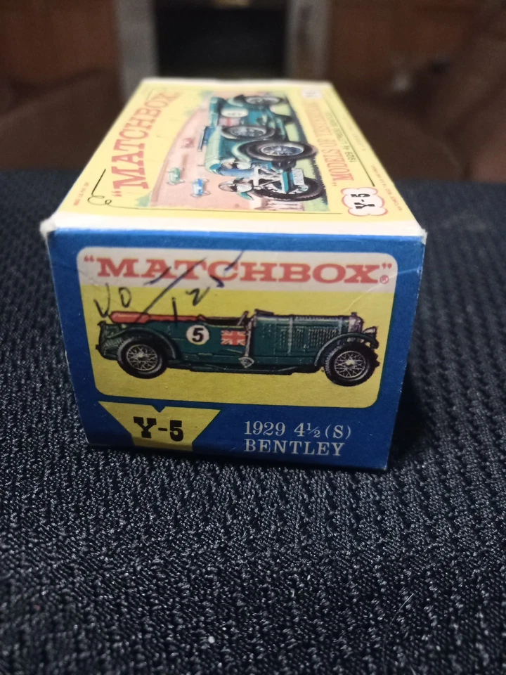 EXCELLENT! VERY RARE! 1962 Matchbox Models of Yesteryear Apple Green Y-5 Bentley - Image 3 of 4