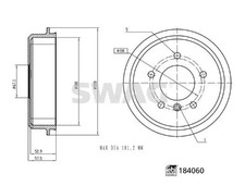 Tambour de frein Mercedes CLASSE A