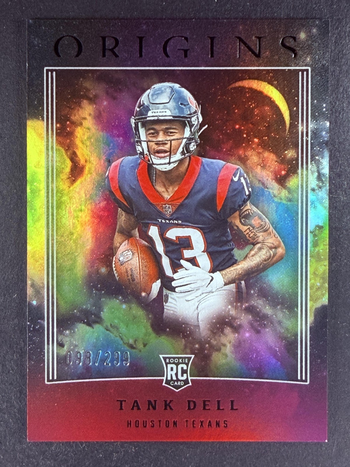 2023 Panini Origins #124 Tank Dell Holo Red #/299 SP RC Rookie Houston Texans