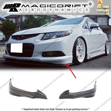 For 12-13 Honda Civic Coupe Hfp Style Front Bumper Lip Spoiler Side Apron Pu For 12-13 Honda Civic Coupe Hfp Style Front Bumper Lip Spoiler Side Apron Pu