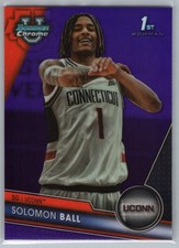 2023-24 Topps Bowman University Chrome Base - Purple Refractor Solomon Ball