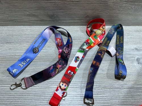 Gaming Lanyard Lot of 3 *Mario, Sorcerer, Epic Card Game