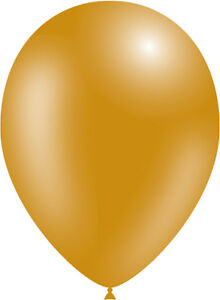 Chrome Gold 5 inch Air Fill Latex Balloons Birthday Party Event Decotex 