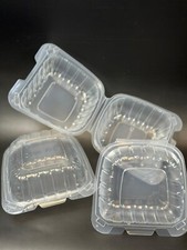 Hinged Container Clear With Lid 300 Pcs 6 6 3