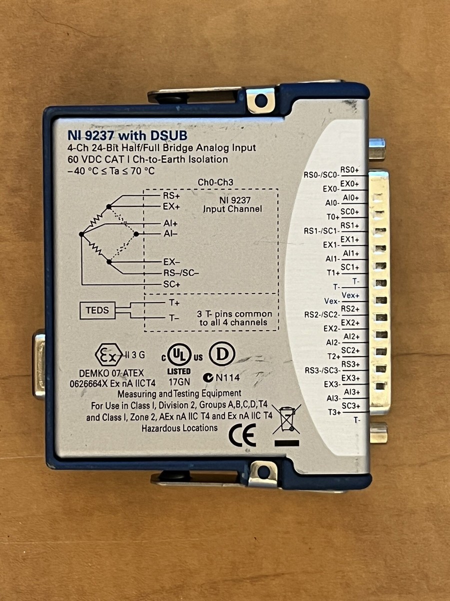 NTE PLC Input, Output & I/O Modules National Instruments NI 9237 W/DSUB ...