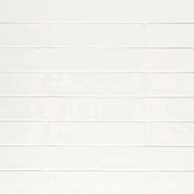 Bedrosian Clara 2.75'' x 11'' Glazed Porcelain Tile in Glossy White