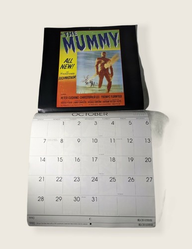 Calendario Fantasma Dell'Opera 1990 -L'Orrore -Collezione di Forrest J Ackerman - Foto 8 di 9