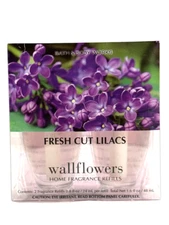 BATH & BODY WORKS WALLFLOWER FRESH CUT LILACS 2 REFILLS NEW