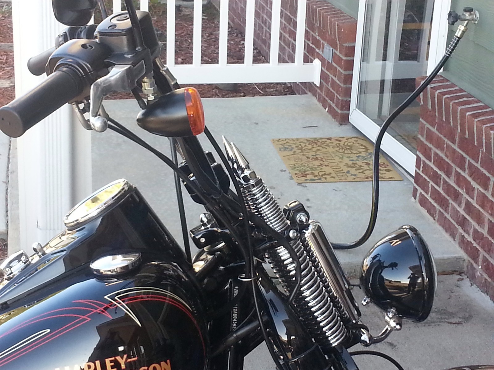 HARLEY CHROME SPRINGER SPIKES hd classic bobber heritage custom softail pike 381