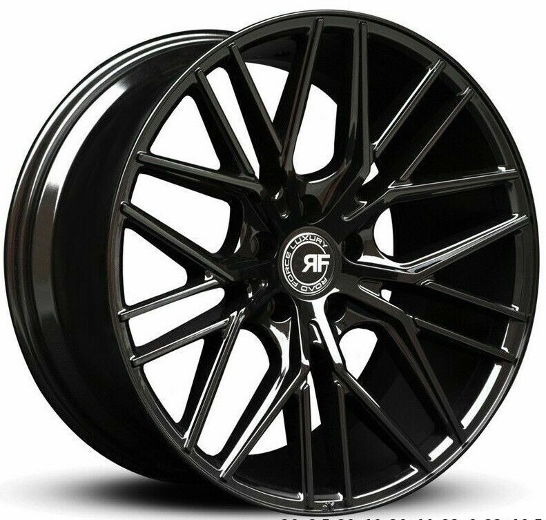 20x8.5 / 20x10 RF13 Black Wheels 5x114.3 Rims Set For Maserati Quattroporte 20