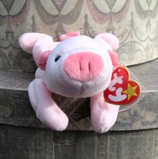 Super Cute Ty Beanie Baby Squealer the Pig Mint with Mint Tag