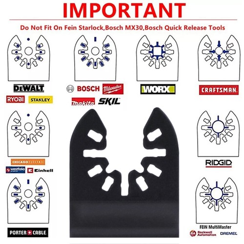 4tlg Multitool Zubehör Sägeblatt-Set Metall Holz für Multimaster Makita Einhell - Bild 9 von 20