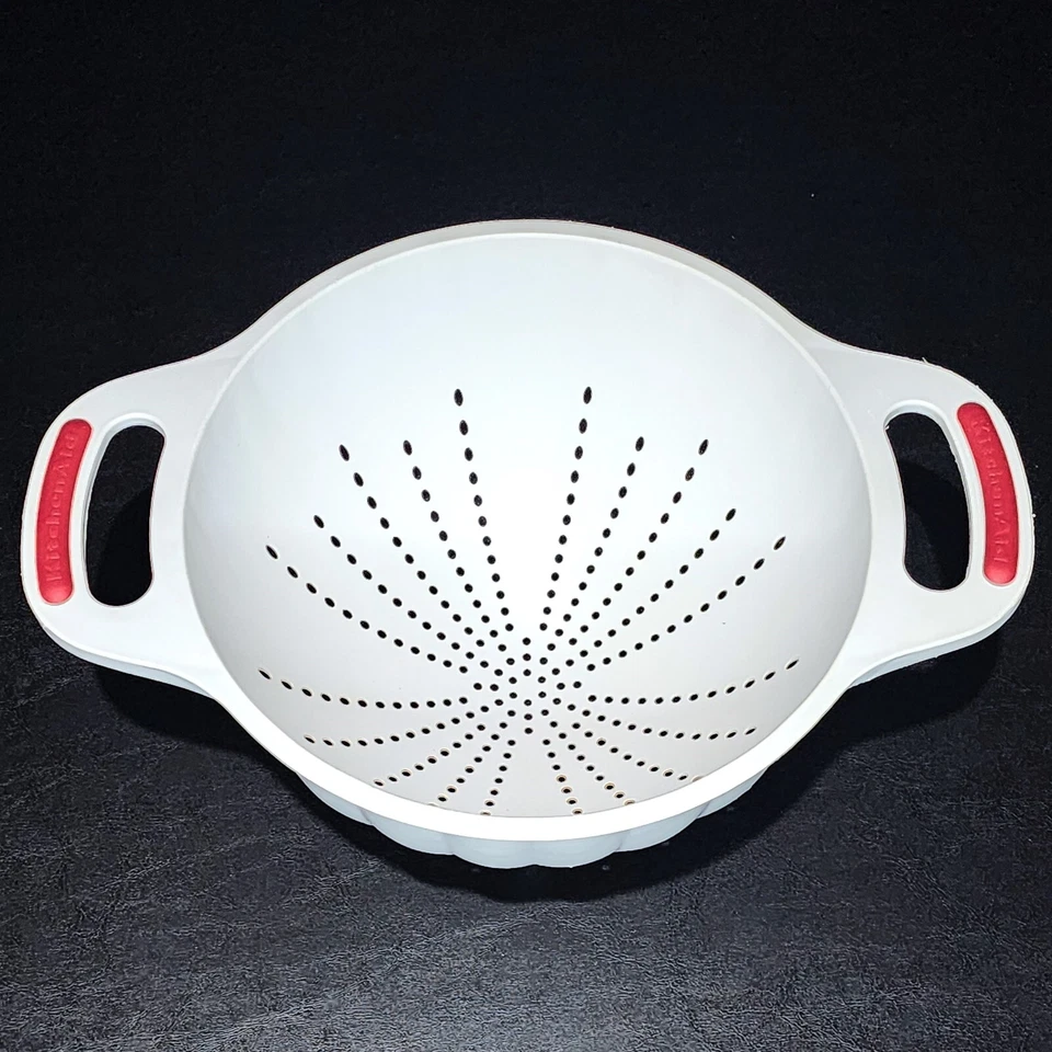 KitchenAid Colanders 5 Qt *Set of 2* w/Legs & Handles ~ Strain Pasta/Vegetables - Image 3 of 4