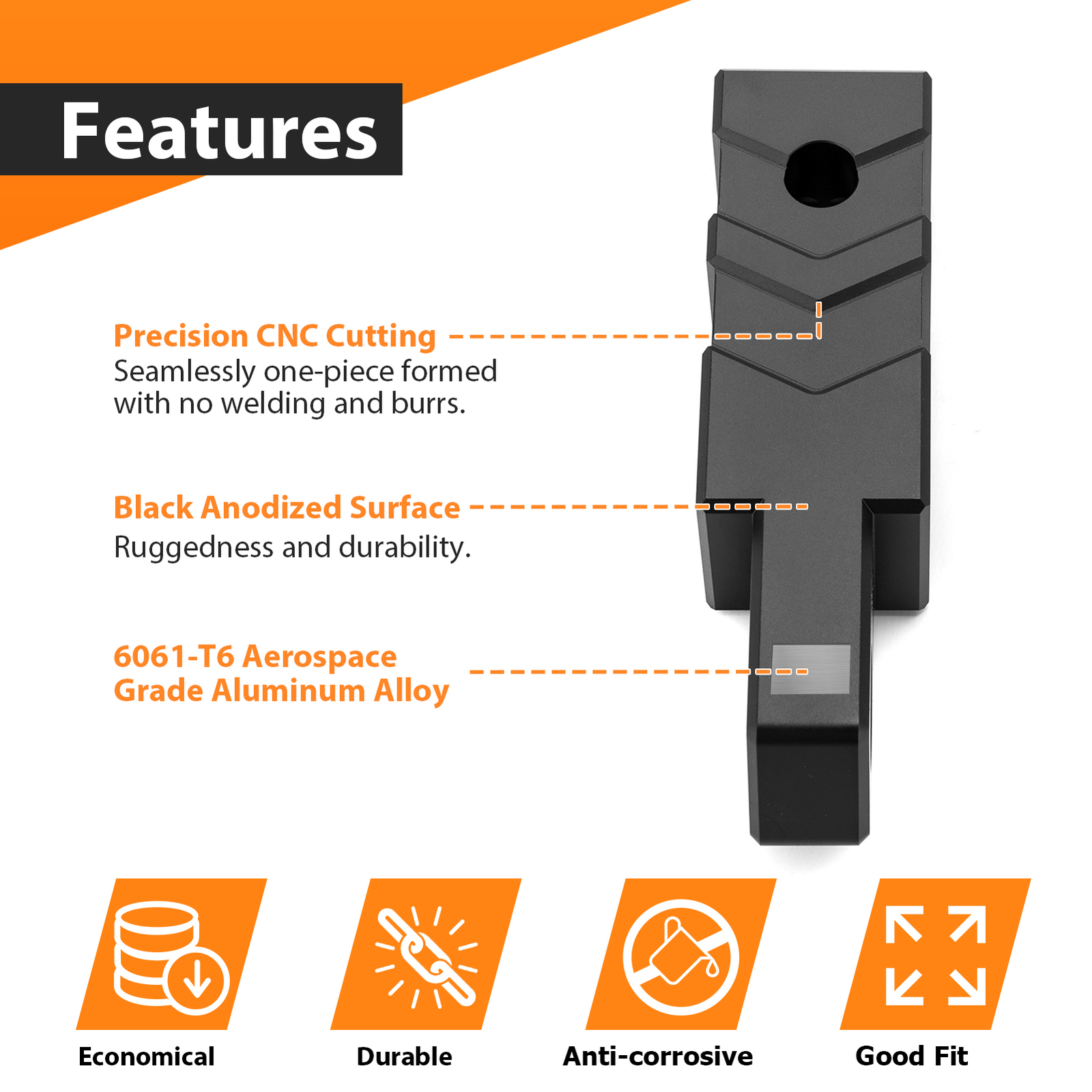 Shackle Hitch 2" Receiver Towing Mount for Trucks Off-Road 4x4 Towing Recovery