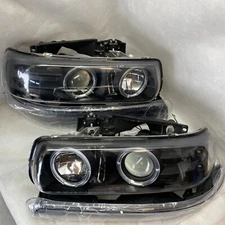 Spec-D Tuning 2LBLHP-SIV99JM-RS Black ComboProjector Headlights w Bumper Lights