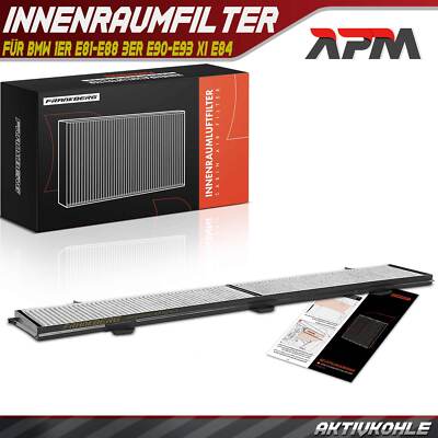 Innenraumfilter Aktivkohle für BMW 1er E81-E88 3er E90-E93 X1 E84 Alpina B3 D3