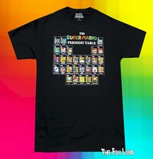 New Nintendo Mario Kart Cast Periodic Table Classic Vintage T-Shirt