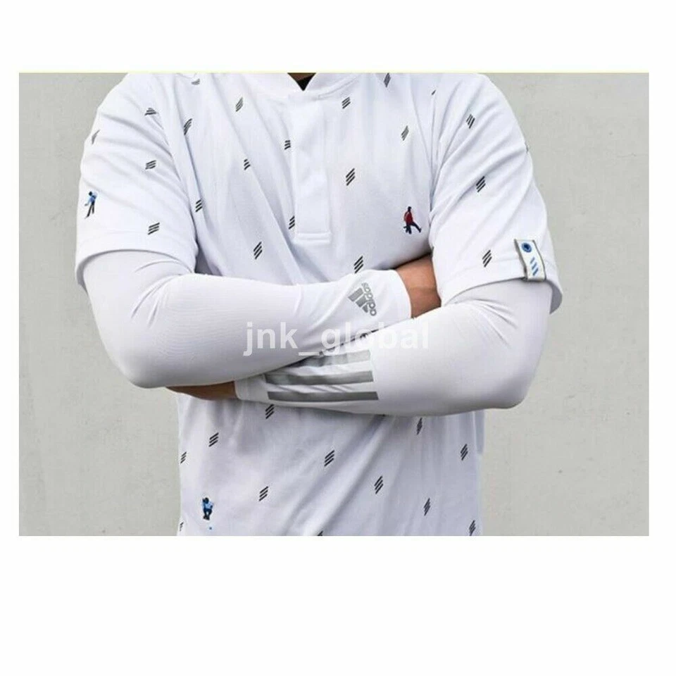 Adidas 2020 Auténtica Protección UV Brazo Manga Cubierta Blanco M + Free Track Foto 2 de 4