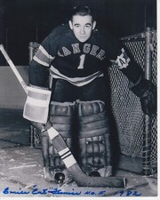 Emile Francis  8x10 Signed Photo w/ COA New York Rangers #2