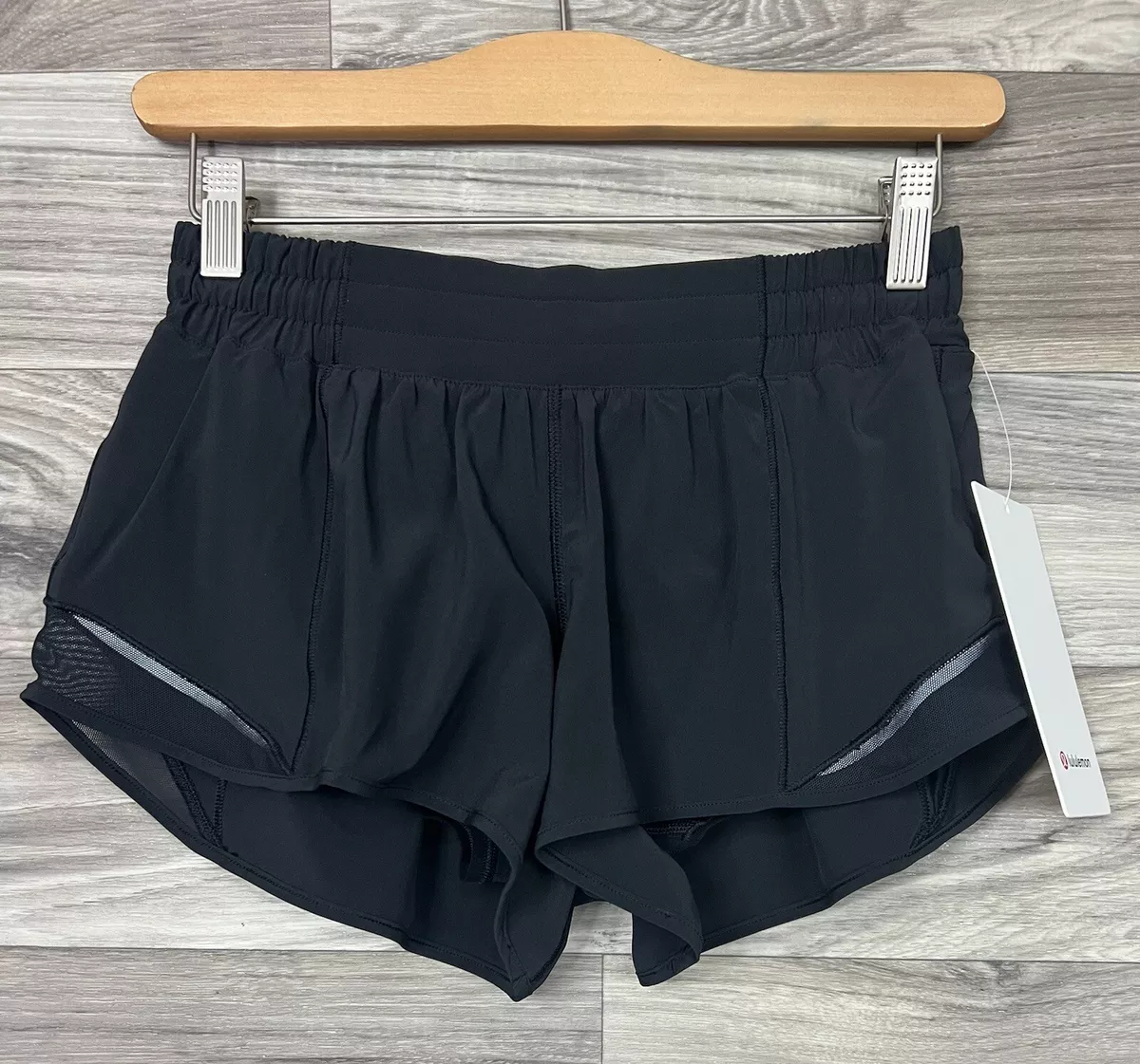 lululemon Black Hotty Hot running shorts